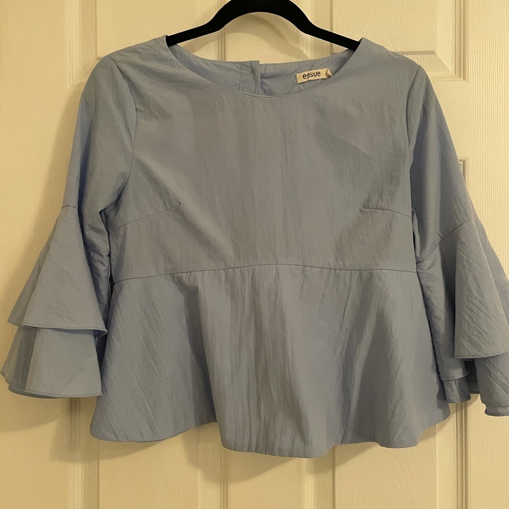 Baby blue blouse